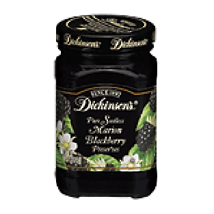 Dickinson's  pure seedless marion blackberry preserves 10oz
