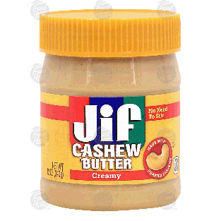 Jif  cashew butter spread, creamy 12oz