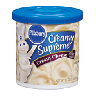 Pillsbury Creamy Supreme cream cheese frosting 16oz