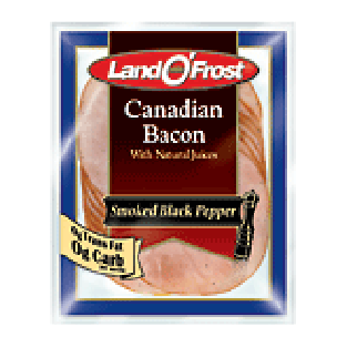 Land O' Frost  canadian bacon with natural juices, smoked black pep6oz