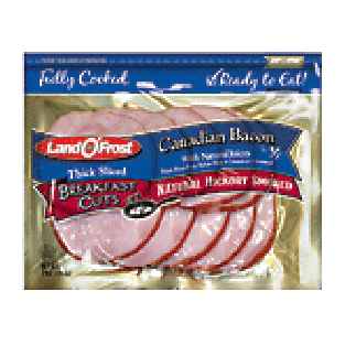 Land O' Frost Breakfast Cuts canadian bacon, natural hickory smoke 7oz