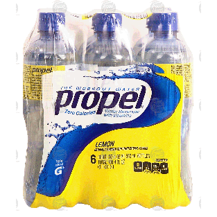 Propel The Workout Water lemon flavored water beverage with vitami6-pk