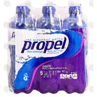 Propel The Workout Water grape flavored vitamin enchanced fitness w3-L