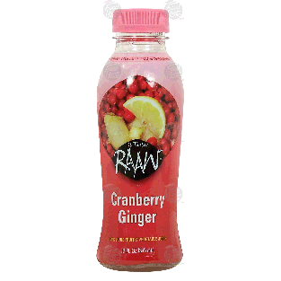Raaw It Tastes cranberry ginger, 100% juice 12fl oz