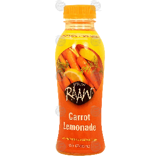Raaw It Tastes carrot lemonade, 100% fruit & vegetable juice 12fl oz