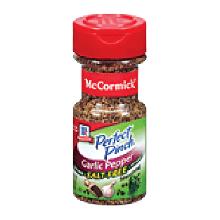 McCormick Perfect Pinch Garlic Pepper Blends salt free 2.5oz