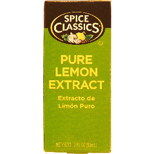 Spice Classics  extract, lemon pure lemon 2fl oz