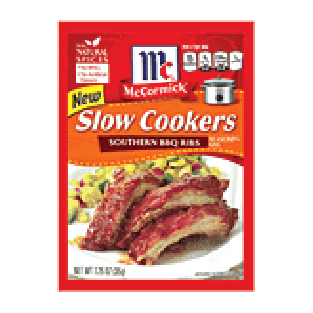 McCormick Slow Cookers southern bbq ribs seasoning mix 1.25oz