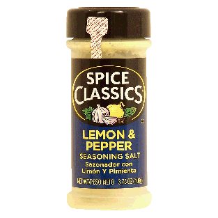 Spice Classics  lemon & pepper seasoning salt, sazonador con lim3.75oz