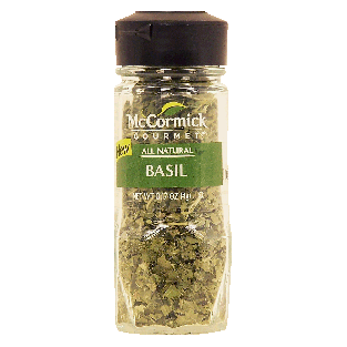McCormick Gourmet basil, all natural 0.17oz