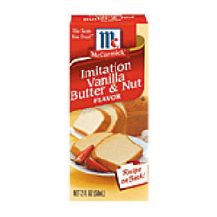 McCormick Flavor Imitation Vanilla Butter & Nut 2oz