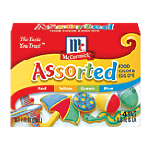 McCormick Food Colors & Egg Dye Assorted 4ct