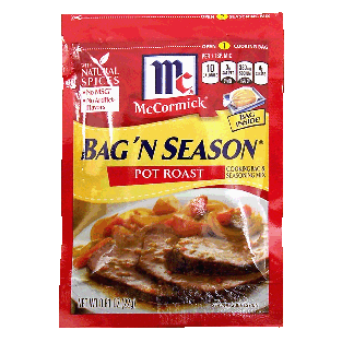McCormick Bag 'n Season pot roast cooking bag & seasoning mix  0.81oz