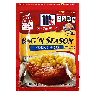 McCormick Bag 'n Season pork chops cooking bag & seasoning mix 1.06oz