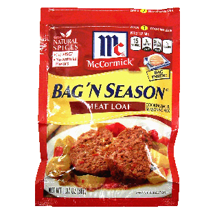 McCormick Bag 'n Season meat loaf cooking bag & seasoning mix 1.37oz