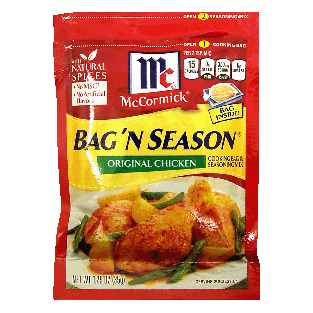 McCormick Bag 'n Season original chicken cooking bag & seasoning1.25oz