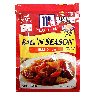 McCormick Bag 'n Season beef stew cooking bag & seasoning mix 1.1oz
