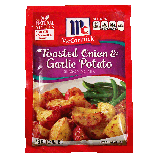McCormick  toasted onion & garlic potato seasoning 1.25oz