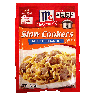 McCormick Slow Cookers beef stroganoff seasoning mix 1.5oz
