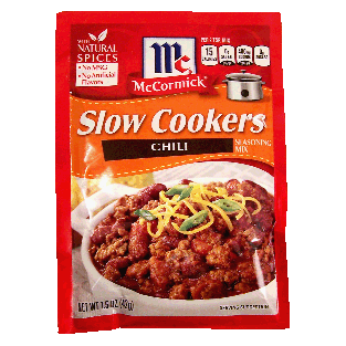 McCormick Slow Cookers chili seasoning 1.5oz