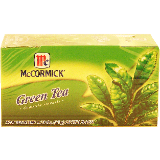 McCormick  green tea, camellia sinensis, 25-bags 1.23oz