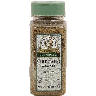 McCormick Gourmet Collection oregano leaves, 100% organic 2.5oz