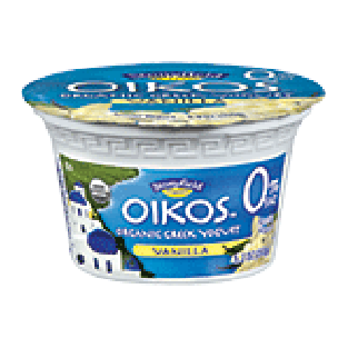Stonyfield Organic 0% fat organic vanilla greek yogurt 5.3oz
