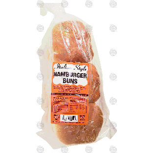 Russo's Bakery  italian style hamburger buns, 6-count 12-oz