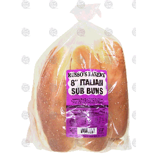 Russo's Bakery  8-inch italian sub buns, 6-count 12-oz