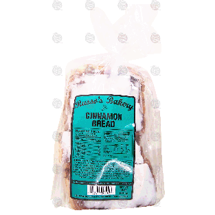 Russo's Bakery  cinnamon bread, sliced, white frosting coating 16-oz