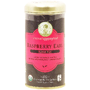 Zhena's gypsy tea raspberry earl black tea, blended with bergamo1.55oz