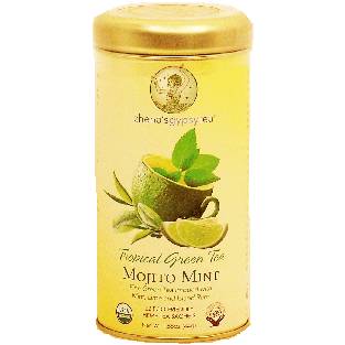 Zhena's gypsy tea mojito mint tropical green tea, 22-sachets 1.55oz