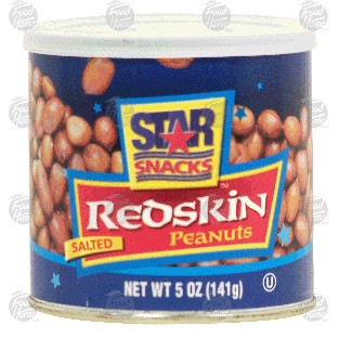 Star Snacks redskin peanuts, salted 5oz