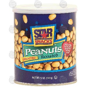 Star Snacks roasted peanuts, unsalted 5oz