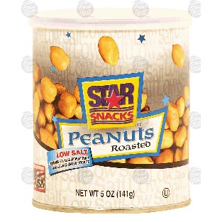 Star Snacks roasted peanuts, low salt 5oz