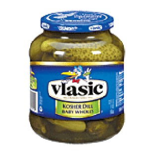 Vlasic  baby kosher dills, pickles 32fl oz