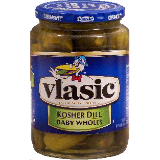 Vlasic  baby kosher dill pickles 24fl oz