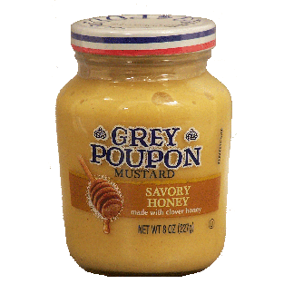 Grey Poupon Mustard Savory Honey 8oz