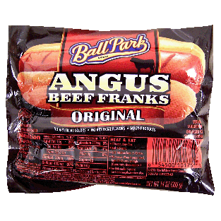 Ball Park  angus beef franks, 8 ct 14oz