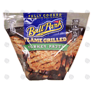 Ball Park Flame Grilled fully cooked turkey patty, 6 count 18-oz