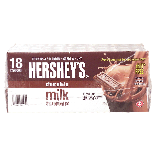 Hershey's  chocolate milk, 2% reduced fat, 8-fl. oz. cartons 18pk