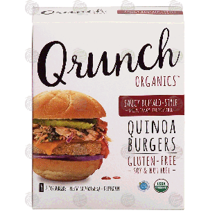 Qrunch Organics saucy buffalo-style quinoa burgers, gluten-free10.8-oz