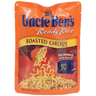 Uncle Ben's Ready Rice roasted chicken, microwave in the pouch 8.8oz