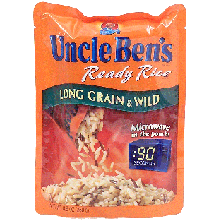 Uncle Ben's Ready Rice long grain & wild rice, microwave in the p8.8oz