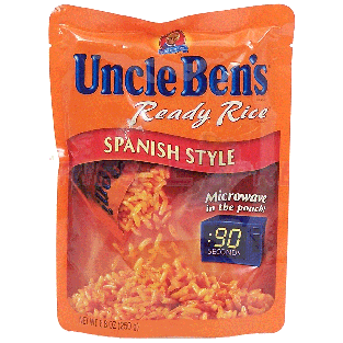 Uncle Ben's Ready Rice spanish style rice, microwave in the pouch8.8oz