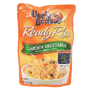Uncle Ben's Ready Rice garden vegetable with peas, carrots, and c8.8oz