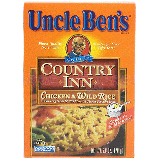 Uncle Ben's Country Inn chicken & wild rice, tender long grain & wi6oz