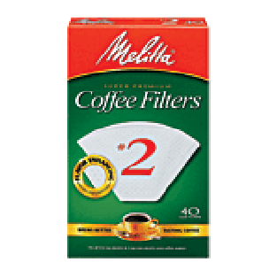 Melitta Coffee Filters #2 Cone White 40ct