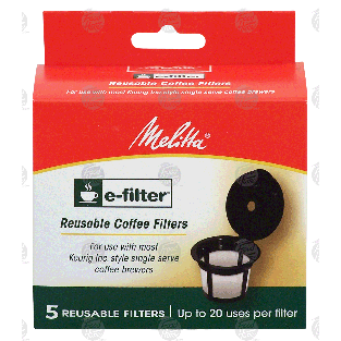 Melitta e-filter reusable coffee filters 5-ct