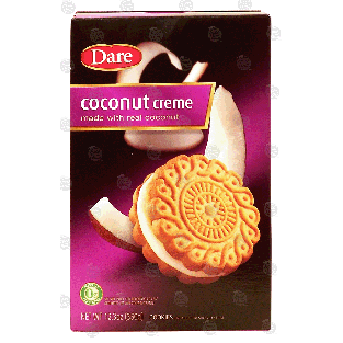 Dare  cookies, coconut creme made with real coconut 12.3oz
